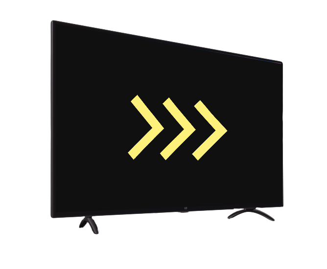 TV met Spectrum pijllogo - Spectrum HIFI, home entertainment, topkwaliteit televisie